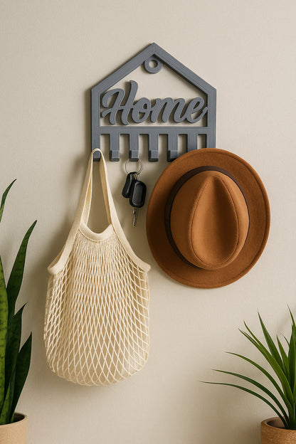 Dekoratif Açılır Kapanır Anahtar Askı Home Detay 15 X 15 Cm