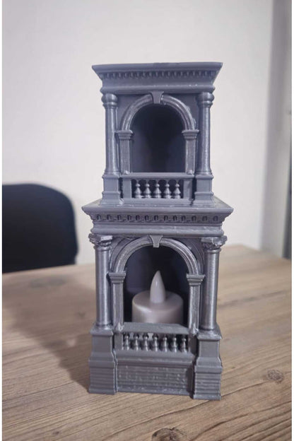 3D Dekoratif Osmanlı Dönemi Saray Kulesi Temalı Led Mumluk ve Biblo (Led Mum Hediyedir)
