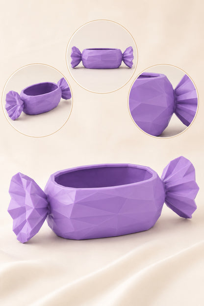 Geometrik Şeker Form Mor Mini Takı Kabı Masaüstü Organizer Pinterest Dekoru