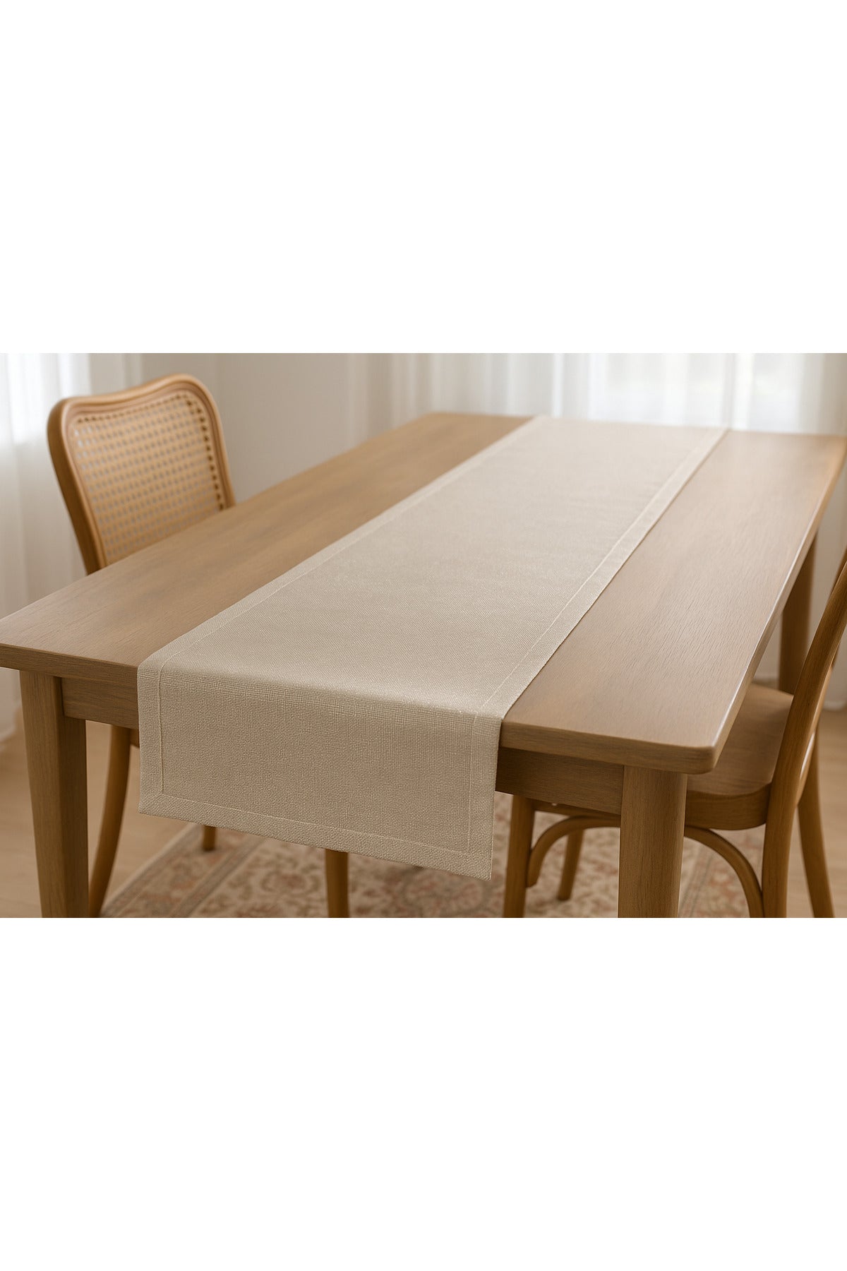 Lüks Linen Keten Şık Masa Örtüsü Runner 35x150 cm