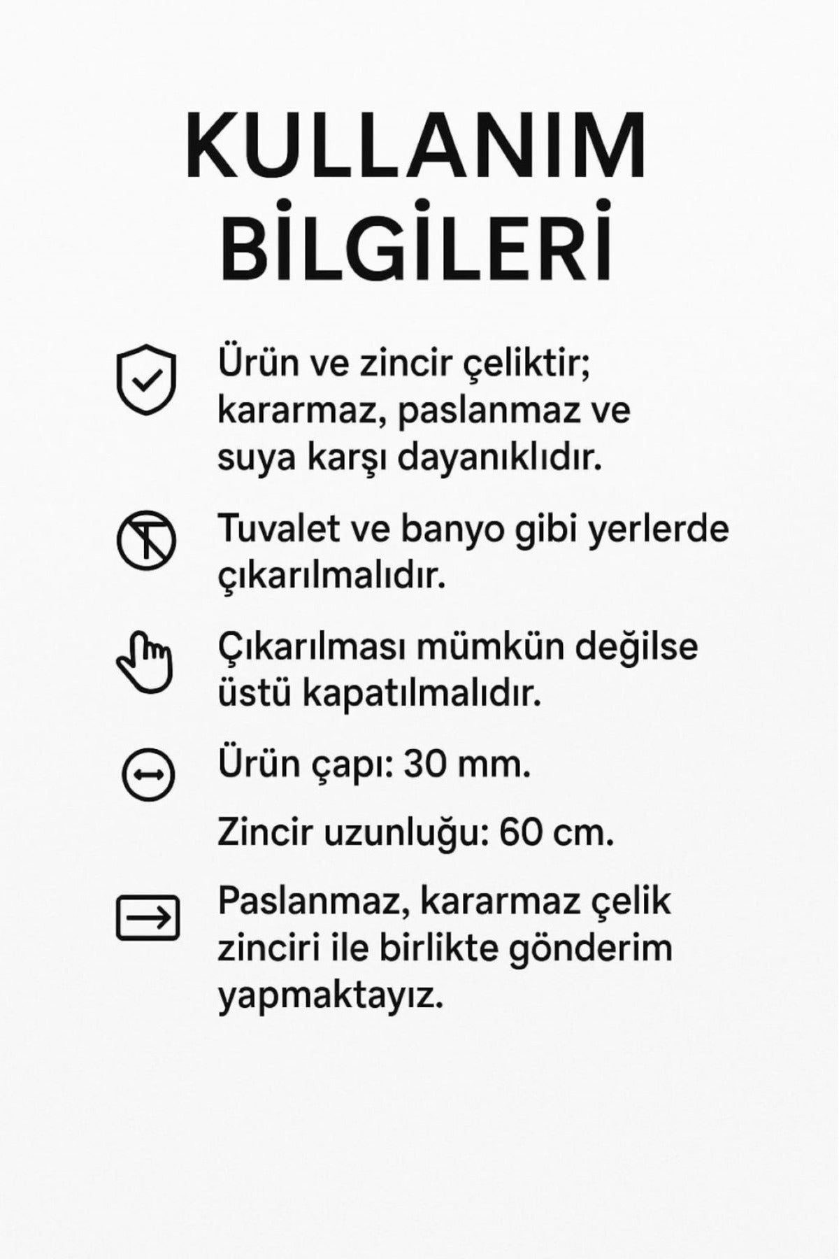 Hakkani Mührü ve Nalı Şerif Yazılı Gümüş Kaplama Çelik Kolye