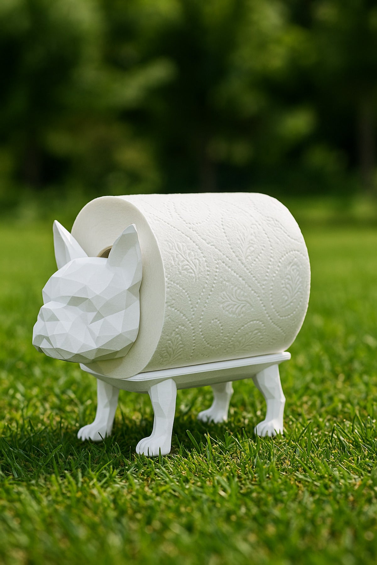 Dekoratif Tuvalet Kağıdı Pratik Ev Dekorasyon Buldog Tuvalet Tasarım 14 X 12 Cm