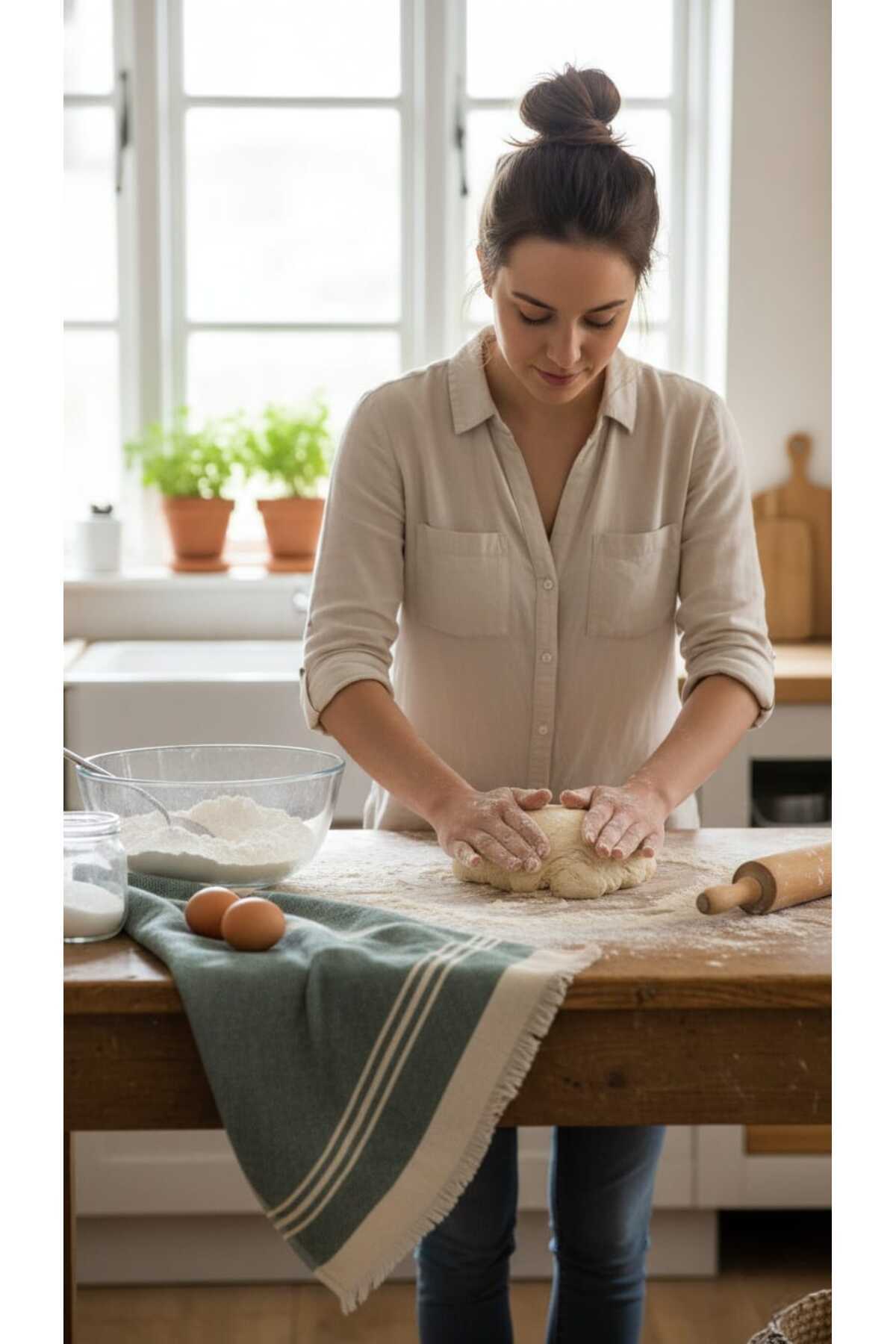 Pamuklu Mutfak Havlusu Püsküllü Emici El ve Kurulama Bezi