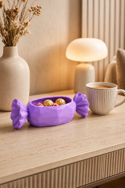 Geometrik Şeker Form Mor Mini Takı Kabı Masaüstü Organizer Pinterest Dekoru